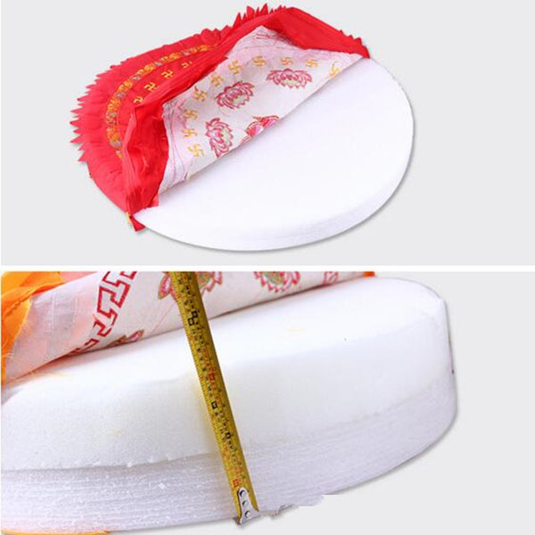 Handmade Embroidery Lotus Cushion