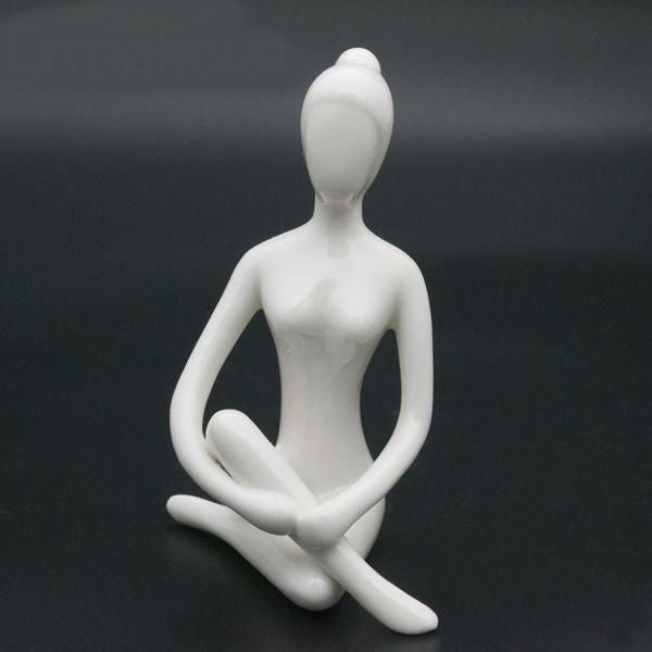 Porcelain Ceramic Meditation Figurine