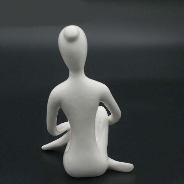 Porcelain Ceramic Meditation Figurine