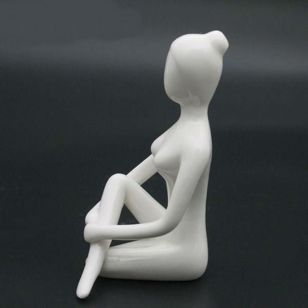 Porcelain Ceramic Meditation Figurine