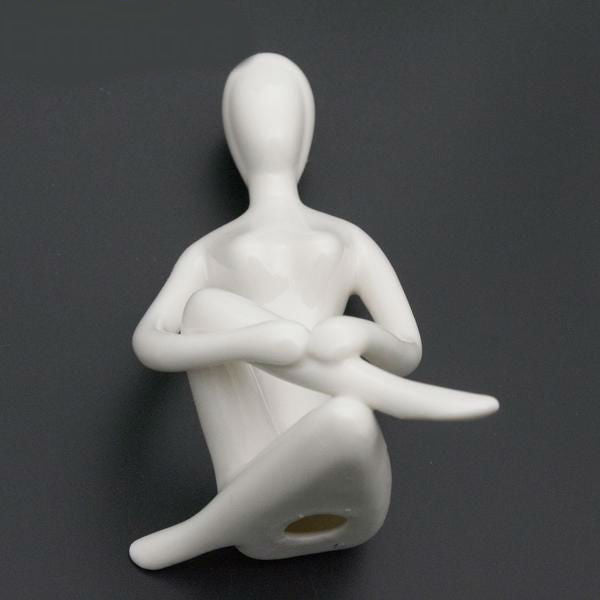 Porcelain Ceramic Meditation Figurine