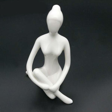 Porcelain Ceramic Meditation Figurine