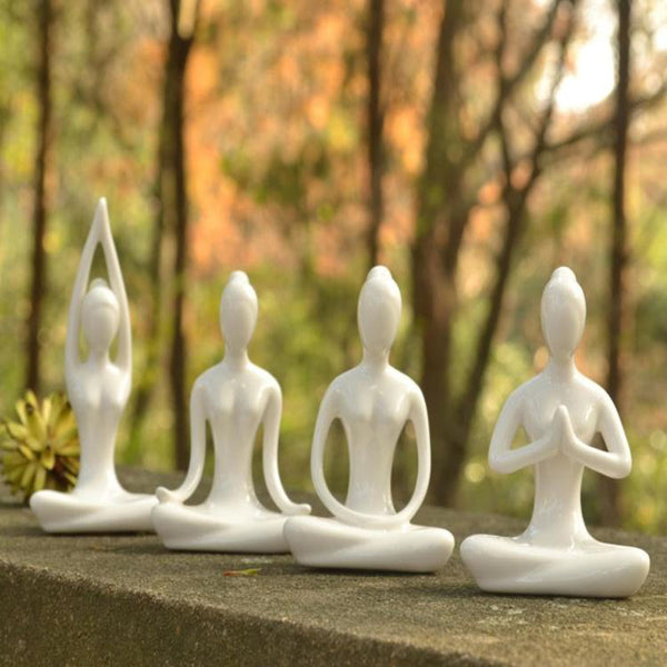 Meditate Ceramic Figurines